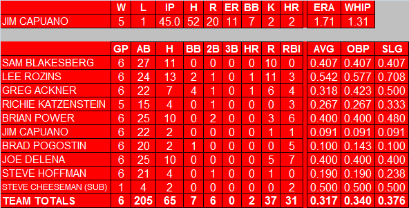 2013 Individual Batting Statistics